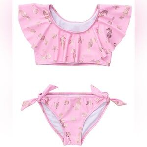 Snapper Rock Seahorse Sparkle Flounce Bikini UPF 50+